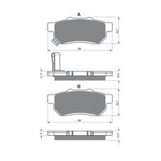 BRZDOVÉ DESTIČKY GOLDFREN 340 S33 OFF-ROAD REAR