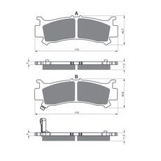 BRZDOVÉ DESTIČKY GOLDFREN 384 S33 STREET FRONT