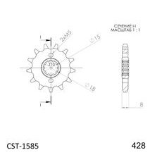 ŘETĚZOVÉ KOLEČKO SUPERSPROX CST-1585:13