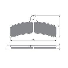 BRZDOVÉ DESTIČKY GOLDFREN 130 S33 STREET FRONT