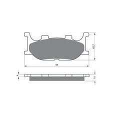 BRZDOVÉ DESTIČKY GOLDFREN 099 S3