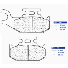 BRZDOVÉ DESTIČKY CL BRAKES 1235 ATV1