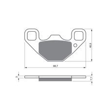 BRZDOVÉ DESTIČKY GOLDFREN 337 AD STREET