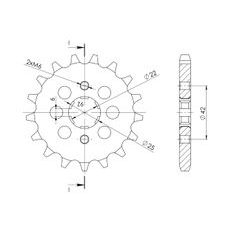 ŘETĚZOVÉ KOLEČKO SUPERSPROX CST-278:15 15 ZUBŮ, 530