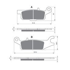 BRZDOVÉ DESTIČKY GOLDFREN 252 AD OFF-ROAD FRONT