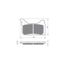 BRZDOVÉ DESTIČKY GOLDFREN 231 S3