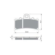 BRZDOVÉ DESTIČKY GOLDFREN 305 S33 STREET FRONT