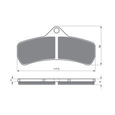 BRZDOVÉ DESTIČKY GOLDFREN 145 S3