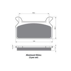 BRZDOVÉ DESTIČKY GOLDFREN 063 S3