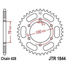 ŘETĚZOVÁ ROZETA JT JTR 1844-42 42 ZUBŮ, 428