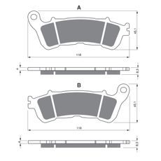BRZDOVÉ DESTIČKY GOLDFREN 257 S33 STREET FRONT