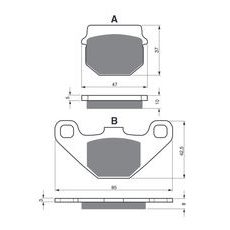 BRZDOVÉ DESTIČKY GOLDFREN 042 S3