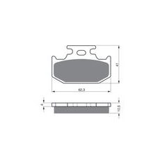 BRZDOVÉ DESTIČKY GOLDFREN 100 AD