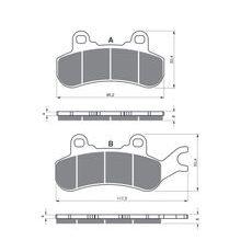 BRZDOVÉ DESTIČKY GOLDFREN 378 K5