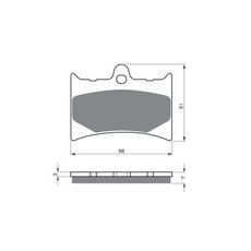 BRZDOVÉ DESTIČKY GOLDFREN 019 K5