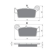 BRZDOVÉ DESTIČKY GOLDFREN 003 S33 OFF-ROAD REAR