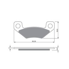 BRZDOVÉ DESTIČKY GOLDFREN 315 S33 STREET REAR