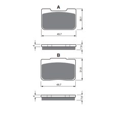 BRZDOVÉ DESTIČKY GOLDFREN 203 S3
