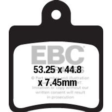 BRZDOVÉ DESTIČKY EBC SFA661/4