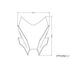 PLEXI ŠTÍT PUIG NEW GEN. SPORT 20644W PRŮHLEDNÁ