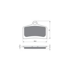 BRZDOVÉ DESTIČKY GOLDFREN 233 S3