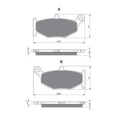 BRZDOVÉ DESTIČKY GOLDFREN 241 S33 STREET REAR