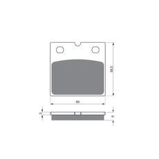 BRZDOVÉ DESTIČKY GOLDFREN 197 S33 STREET FRONT