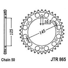 ŘETĚZOVÁ ROZETA JT JTR 865-44 44 ZUBŮ, 530