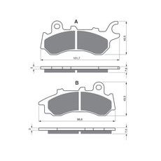 BRZDOVÉ DESTIČKY GOLDFREN 398 AD STREET
