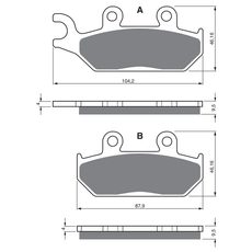 BRZDOVÉ DESTIČKY GOLDFREN 033 K5