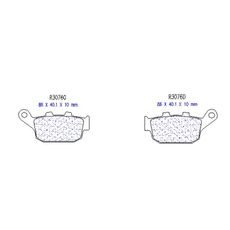 BRZDOVÉ DESTIČKY CL BRAKES 3076 MSC