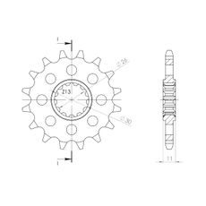 ŘETĚZOVÉ KOLEČKO SUPERSPROX CST-1591:15 15 ZUBŮ, 525