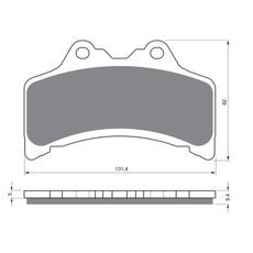 BRZDOVÉ DESTIČKY GOLDFREN 204 AD