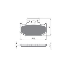 BRZDOVÉ DESTIČKY GOLDFREN 317 AD STREET