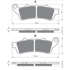 BRZDOVÉ DESTIČKY GOLDFREN 135 S33 STREET FRONT