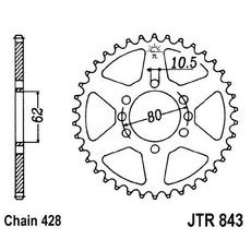 ŘETĚZOVÁ ROZETA JT JTR 843-48 48 ZUBŮ, 428