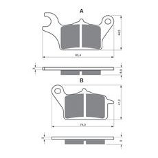 BRZDOVÉ DESTIČKY GOLDFREN 358 S3