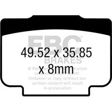 BRZDOVÉ DESTIČKY EBC GPFAX730HH