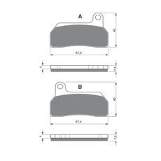 BRZDOVÉ DESTIČKY GOLDFREN 259 GP6