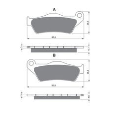 BRZDOVÉ DESTIČKY GOLDFREN 292 S3