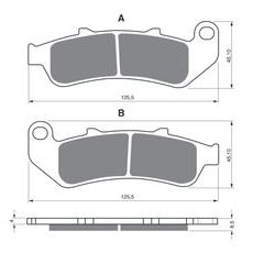 BRZDOVÉ DESTIČKY GOLDFREN 055 S3