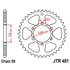 ŘETĚZOVÁ ROZETA JT JTR 481-40 40 ZUBŮ, 530