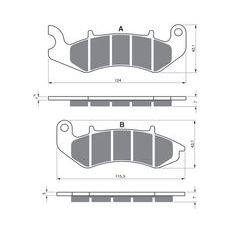 BRZDOVÉ DESTIČKY GOLDFREN 394 S33 STREET FRONT