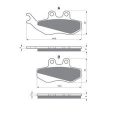 BRZDOVÉ DESTIČKY GOLDFREN 122 S3