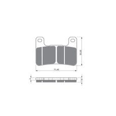 BRZDOVÉ DESTIČKY GOLDFREN 213 AD STREET