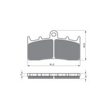 BRZDOVÉ DESTIČKY GOLDFREN 194 GP6