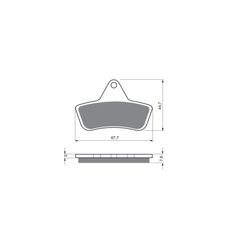 BRZDOVÉ DESTIČKY GOLDFREN 232 S3