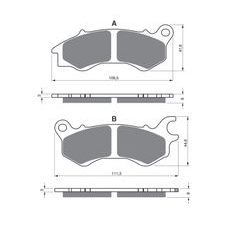 BRZDOVÉ DESTIČKY GOLDFREN 392 AD STREET