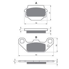 BRZDOVÉ DESTIČKY GOLDFREN 091 S3