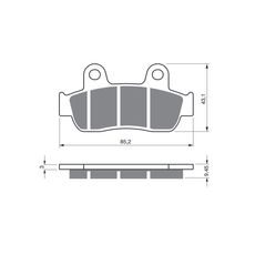 BRZDOVÉ DESTIČKY GOLDFREN 350 AD OFF-ROAD FRONT